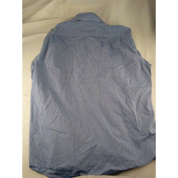 Mens Apt9 Blue Button Up Shirt Size XL Pin Stripped - Picture 3 of 3
